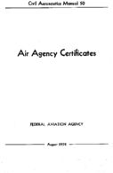 CAM 50 Air Agency Certificates 1959