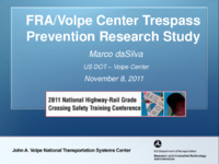 FRAVolpe Center trespass prevention research study