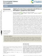 Impacts of a NearFuture Supersonic Aircraft Fleet on Atmospheric Composition and Climate