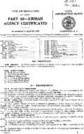 Part 50 Airman Agency Certificates