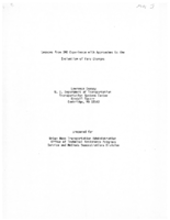 Lessons from SMD Experience with Approaches to the Evaluation of Fare Changes