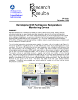Development of Rail Neutral Temperature Monitoring Device Research Results