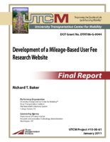 Development of a mileagebased user fee research website