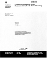 Experimental 3D residual stress measurement in rails with thermal annealing