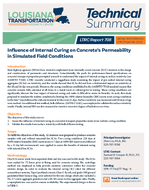 Influence of Internal Curing on Concretes Permeability in Simulated Field Conditions Summary