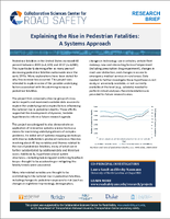 Explaining the Rise in Pedestrian Fatalities A Systems Approach Research Brief