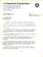 US Department of Transportation News Office of Public Affairs UMTA 1680 12 Million Awarded to Los Angeles for Rapid Rail Study
