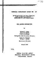 An Evaluation of Two Formats For Flight Plan Input Messages To ATC Computers