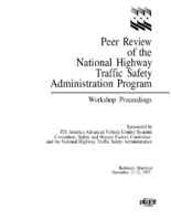 Peer Review Of The National Highway Traffic Safety Administration Program Workshop Proceedings