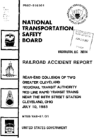 Interstate Commerce Commision Report of the Accident  Investigation Occuring on the GREATER CLEVELAND REGIONAL TRANSIT AUTHORITY RED LINE RAPID TRANSIT TRAINS CLEVELAND OH