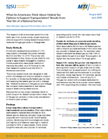 What Do Americans Think About Federal Tax Options to Support Transportation Results from Year Ten of a National Survey Brief