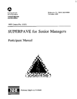 Superpave for Senior Managers  Participant Manual