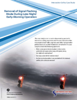 Removal of Signal Flashing Mode During LateNightEarlyMorning Operation