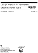 Design Manual for Permanent Ground Anchor Walls