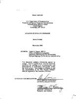 Analysis of stalling problems