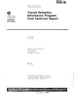 Transit Reliability Information Program TRIP Final Technical Report