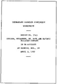Interstate Commerce Commision Report of the Accident  Investigation Occuring on the CHICAGO MILWAUKEE ST PAUL AND PACIFIC MAUSTON WI