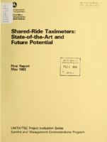 SharedRide Taximeters StateoftheArt and Future Potential