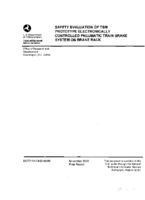 Safety Evaluation of TSM Prototype Electronically Controlled Pneumatic Train Brake System on Brake Rack
