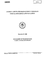 FAA Energy Order 10531A  Energy and Water Management Program For FAA Buildings and Facilities