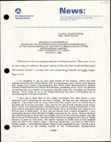 Remarks as Delivered by Secretary of Transportation Elizabeth Hanford Dole at the Grand Opening of the Fort LauderdaleHollywood International Airport