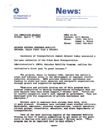 Skinner Extends Suburban Mobility Program Calls First Year A Success