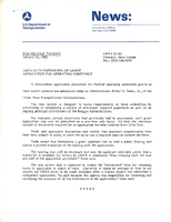 UMTA Cuts Paperwork on Grant Application for Operating Assistance