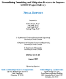 Streamlining Permitting and Mitigation Processes to Improve SCDOT Project Delivery