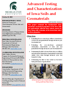 Advanced Testing and Characterization of Iowa Soils and Geomaterials Tech Transfer Summary