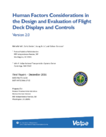 Human factors considerations in the design and evaluation of flight deck displays and controls  version 20
