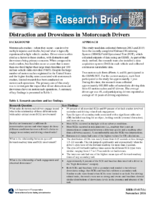 Distraction and Drowsiness in Motorcoach Drivers Research Brief