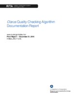 Clarus Quality Checking Algorithm Documentation Report