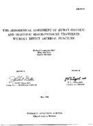 The aeromedical assessment of human systolic and diastolic bloodpressure transients without direct arterial puncture
