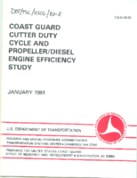 Coast Guard Cutter Duty Cycle and PropellerDiesel Engine Efficiency Study