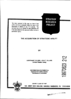 Acquisition of Strategic Airlift