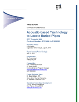 Acousticbased Technology to Detect Buried Pipes