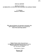 Alternative acceptance procedures for asphalt mixes