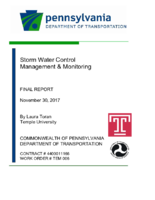 Storm Water Control Management  Monitoring