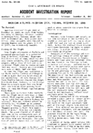 Investigation of Aircraft Accident AMERICAN AIRLINES MICHIGAN CITY INDIANA 19461228