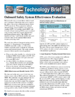 Onboard Safety System Effectiveness Evaluation Tech Brief