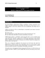 Strategic Assessment of the Highway Performance Monitoring System