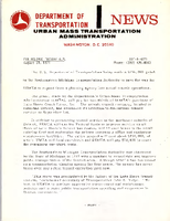 Department of Transportation News Urban Mass Transportation Administration DOTR42771