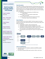 Project Summary Work Zone Data Exchange WZDx CARS eXchange