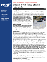Evaluation of Truck Tonnage Estimation Methodologies Summary