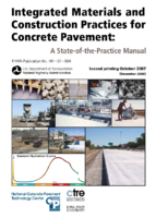 Integrated Materials and Construction Practices for Concrete Pavement A StateofthePractice Manual