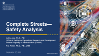 Complete Streets  Safety Analysis