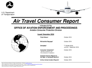 Air Travel Consumer Report December 2016