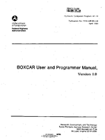 BOXCAR User and Programmer Manual Version 10