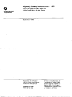 Highway Safety Performance Fatal and Injury Accident Rates on Public Roads in the United States 1991