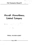 CAM 09 Aircraft Airworthiness Limited Category